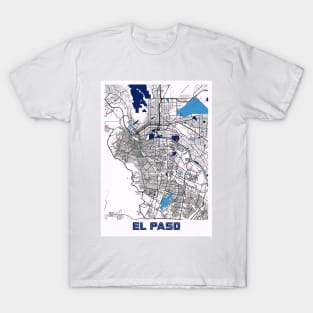 EL Paso - United States MilkTea City Map T-Shirt